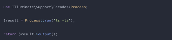 code laravel process